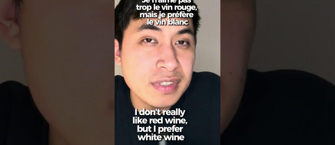 Talking about your preferences in FRENCH