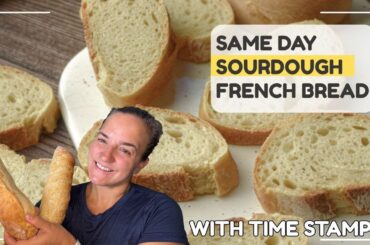 Bake Sourdough French Bread at Home in Just One Day!