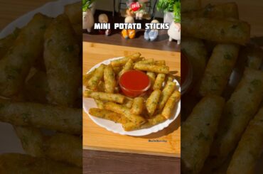 Crispy mini potato sticks recipe #shorts #recipe #snacks #potato #fries #trending #shortsfeed #viral