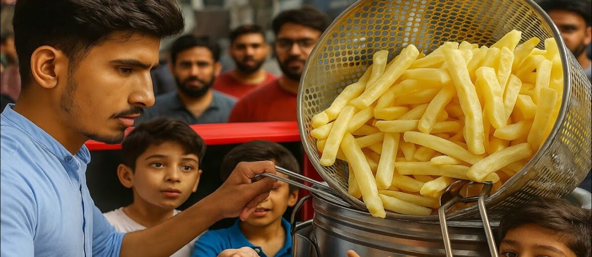 Hard Working Young Boy Selling French Fries | Frainch Fries Recipe | Street Food Vidios