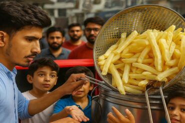 Hard Working Young Boy Selling French Fries | Frainch Fries Recipe | Street Food Vidios