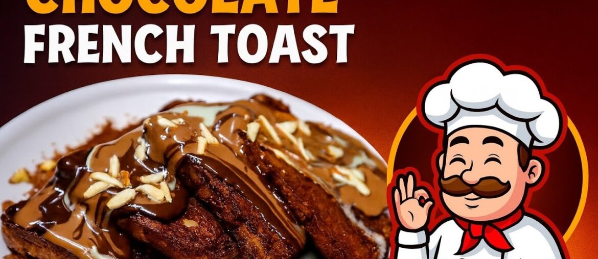Eggless Chocolate French Toast Recipe | Sweet Breakfast Delight Eggless Chocolate French Toast Recipe | Sweet Breakfast Delight