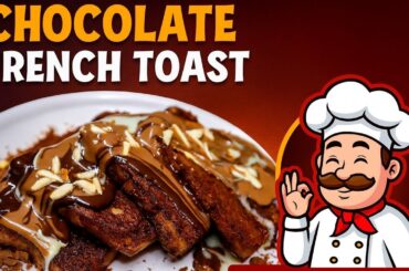 Eggless Chocolate French Toast Recipe | Sweet Breakfast Delight