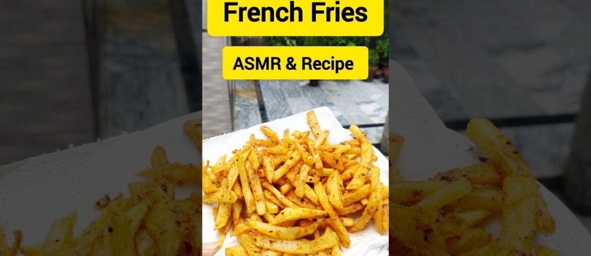 French Fries ASMR & Recipe | KFC style fries #shorts #shortsfeed #viral #asmr #cookingasmr #fries