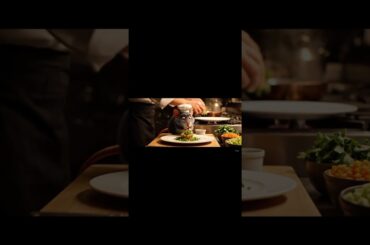 Remy the rat from Ratatouille preparing a gourmet dish in a French restaurant kitchen. #ai #remy