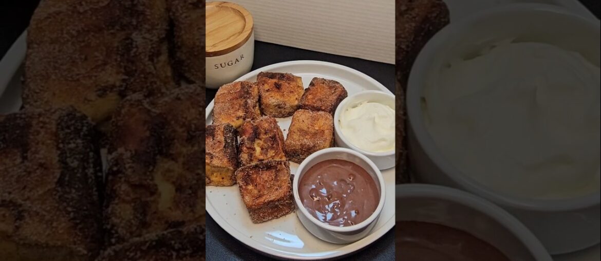 Chocolate churros + French toast|Huda's Kitchen#recipe#food #chocolate