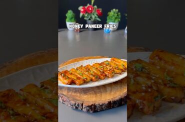 Viral crispy Honey Paneer Fries Recipe #shorts #recipe #paneer #snacks