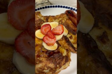 Croissant French Toast! The Ultimate Fall Gourmet Breakfast on a Budget! #short #frenchtoast #brunch