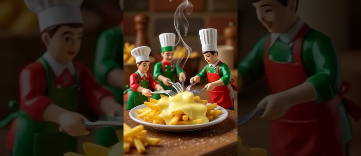 World’s Tiniest Chefs Make Cheesiest Fries #cheesyfries World's Tiniest Chefs Make Cheesiest Fries #cheesyfries