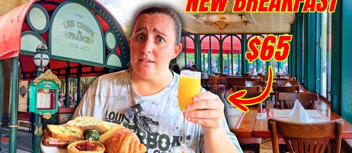 NEW BREAKFAST IN EPCOT- Chefs de France Parisian Breakfast Buffet- UNLIMITED MIMOSAS | Disney World