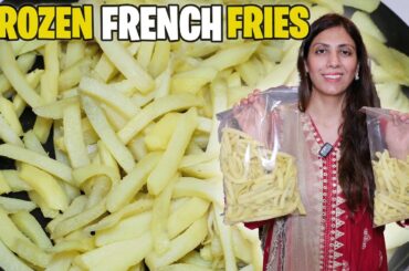 Frozen French Fries Recipe l Make and Store For 3-4 Months Recipe By Kitchen With Amna