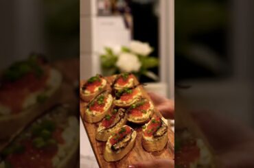 Salmon Roe, Sprats & Eggs Appetizer  Sandwich #caviar #seafoodlovers #cooking #appetizerideas