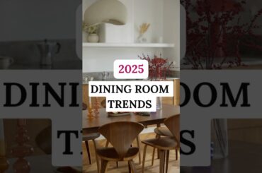 Check out the 2025 Dining Room trends Now! #foyrneo #homedesign #diningroomdecor #2025 #home #design