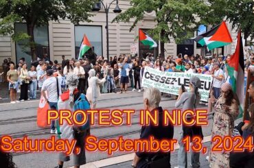 PEACEFUL PROTEST, IN NICE, FRANCE, SATURDAY, SEPTEMBER 13, 2024