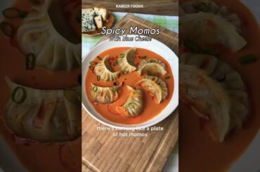 Spicy Momos with Blue cheese, steamed to perfection and packed with fiery flavor, these momos