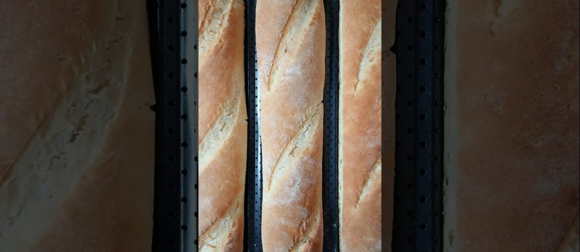 Easy French Baguettes Recipe #shorts #youtubeshorts #baguettes