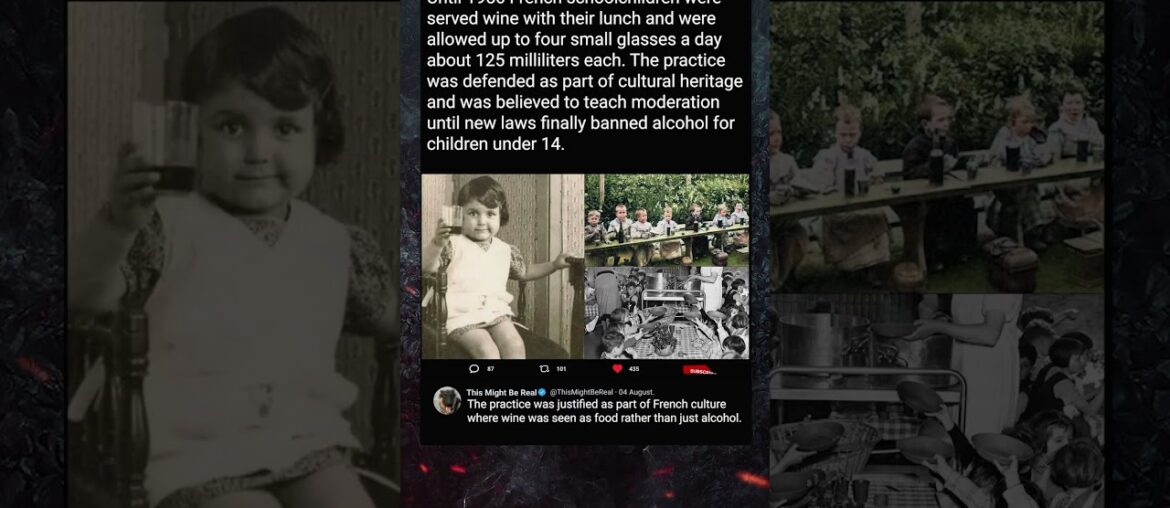 When French Kids Drank Wine at School When French Kids Drank Wine at School