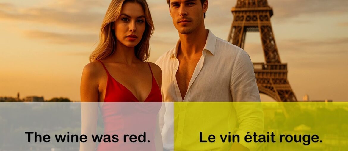 Say it in French I The wine was red Say it in French I The wine was red