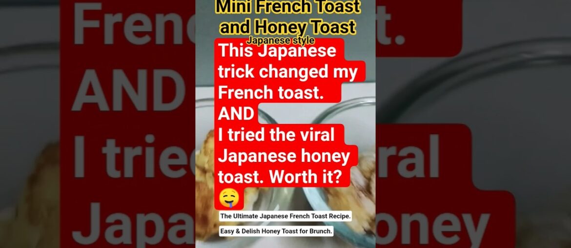 The ultimate japanese french toast recipe AND Easy and delish Honey toast for brunch#shorts The ultimate japanese french toast recipe AND Easy and delish Honey toast for brunch#shorts