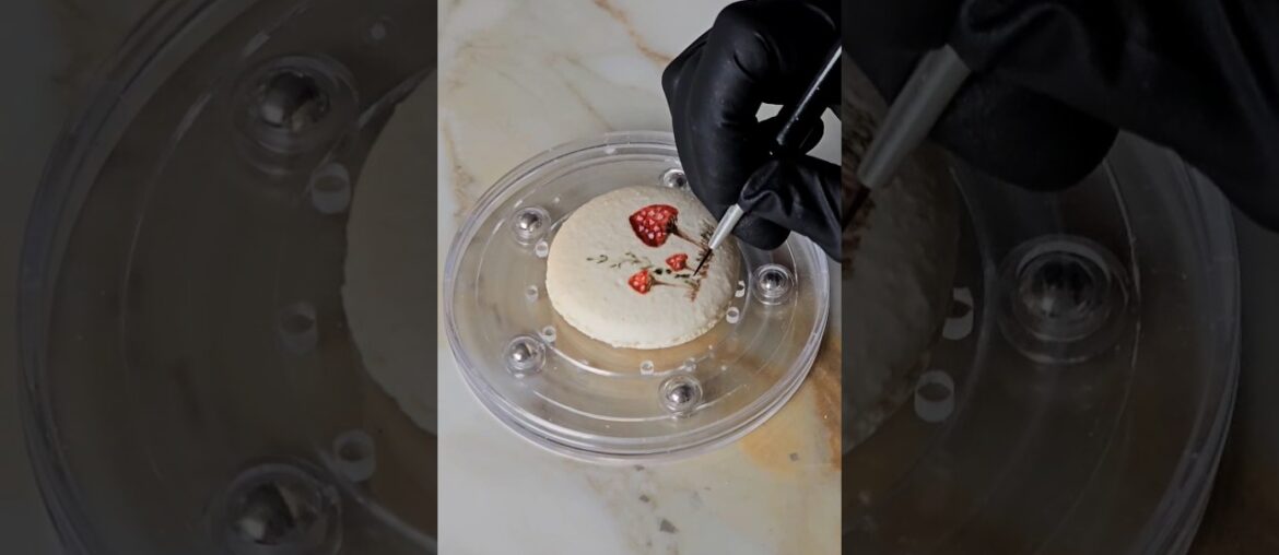 Hand Painted Autumn Macarons #shorts #fallmacarons #macarons