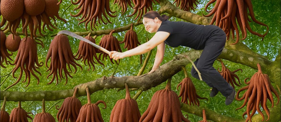 Harvesting Sacred Buddha’s Hand Fruit & Making French Fries | Traditional Village Recipe Harvesting Sacred Buddha's Hand Fruit & Making French Fries | Traditional Village Recipe