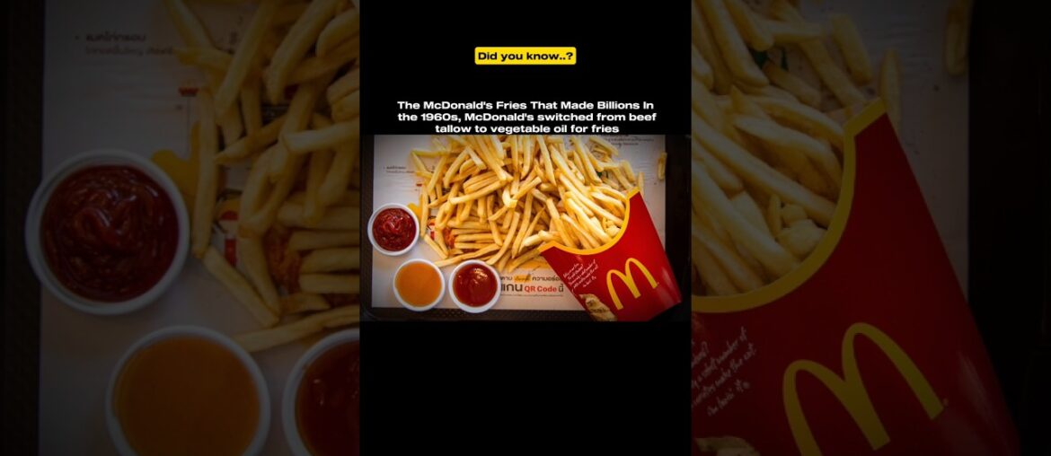 McDonald’s French Fries: The Secret Behind Their Iconic Taste! #shorts #business McDonald's French Fries: The Secret Behind Their Iconic Taste! #shorts #business