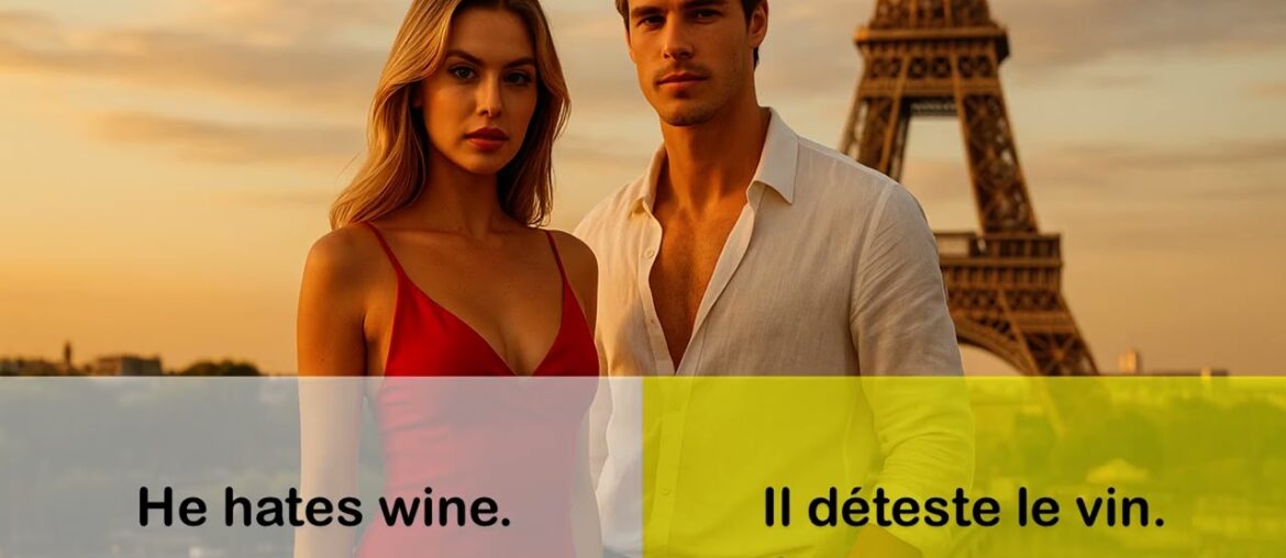Say it in French I He hates wine Say it in French I He hates wine