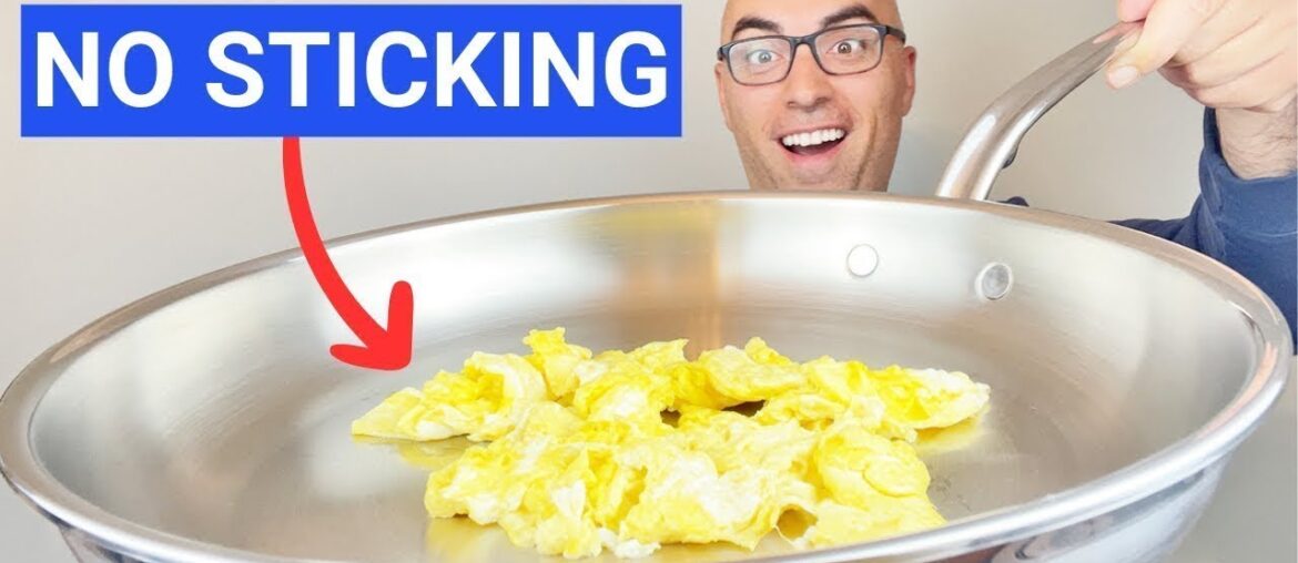 How to Cook SCRAMBLED Eggs in Stainless Steel WITHOUT Sticking How to Cook SCRAMBLED Eggs in Stainless Steel WITHOUT Sticking