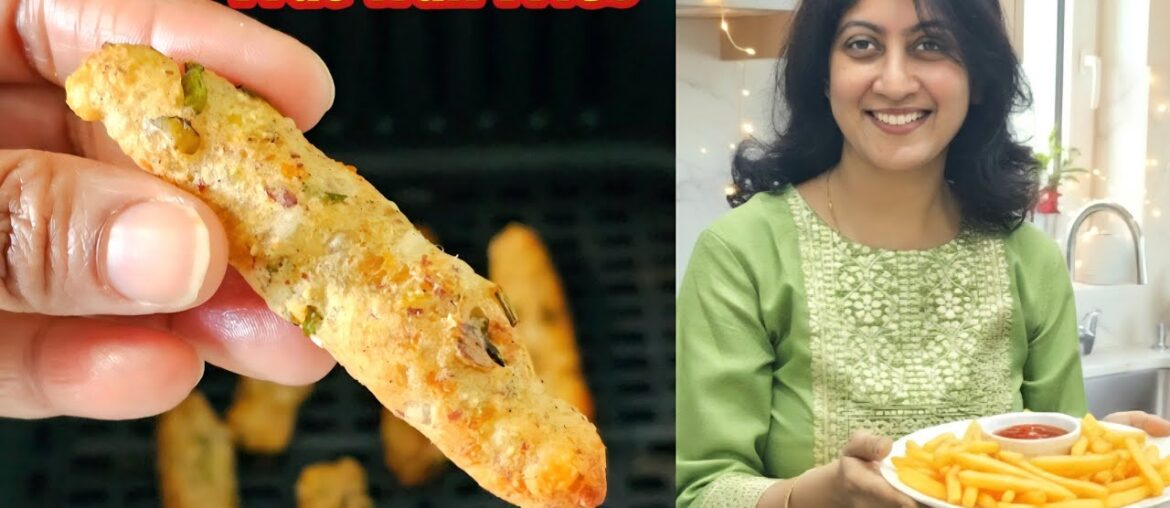 Homemade French Fries in Air Fryer | Vrat Recipe Ep 5 | Easy Snacks | Quick Sabudana Aloo Fries