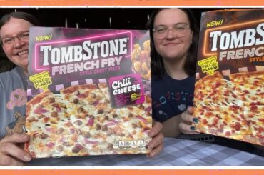 Tombstone French Fry Style Crust Pizza (Loaded Bacon Cheddar & Chili Cheese) Taste Test / Review!