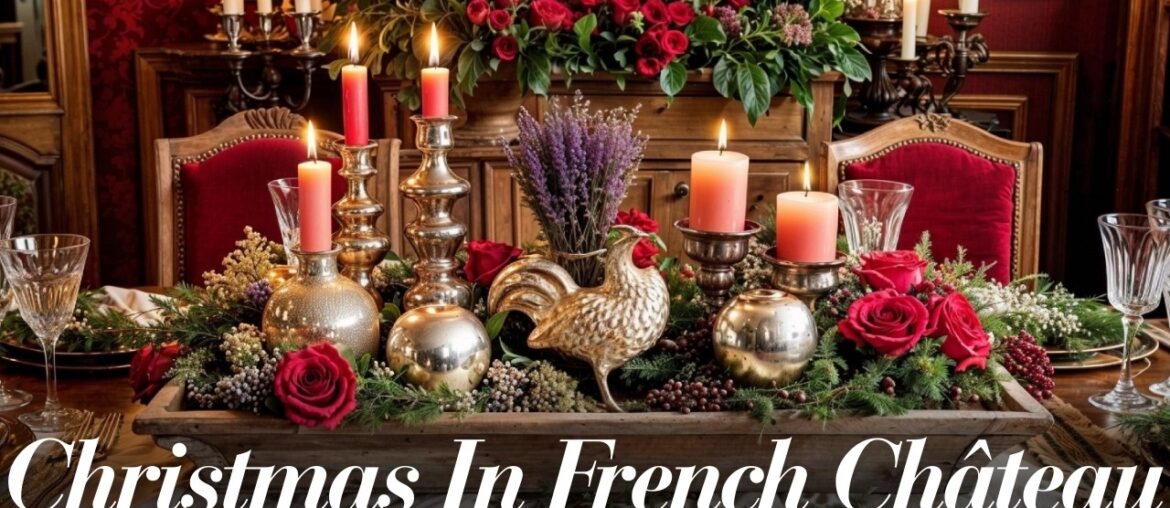 Christmas in French Chateau - French Country Provincial Elegance