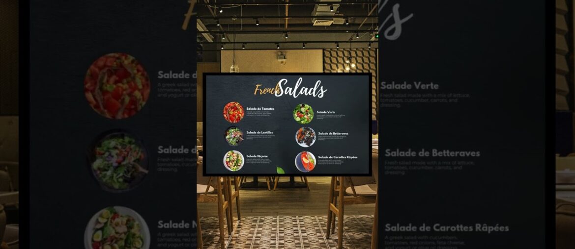 Digital French Cuisine Food Menu Template -#2 Digital French Cuisine Food Menu Template -#2