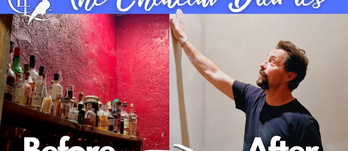 Transformation: The New Plastering is Finished in the Chateau’s Hideous Old Wine Store Transformation: The New Plastering is Finished in the Chateau's Hideous Old Wine Store