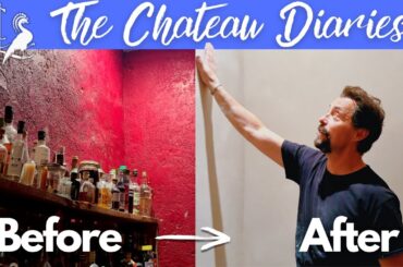 Transformation: The New Plastering is Finished in the Chateau's Hideous Old Wine Store