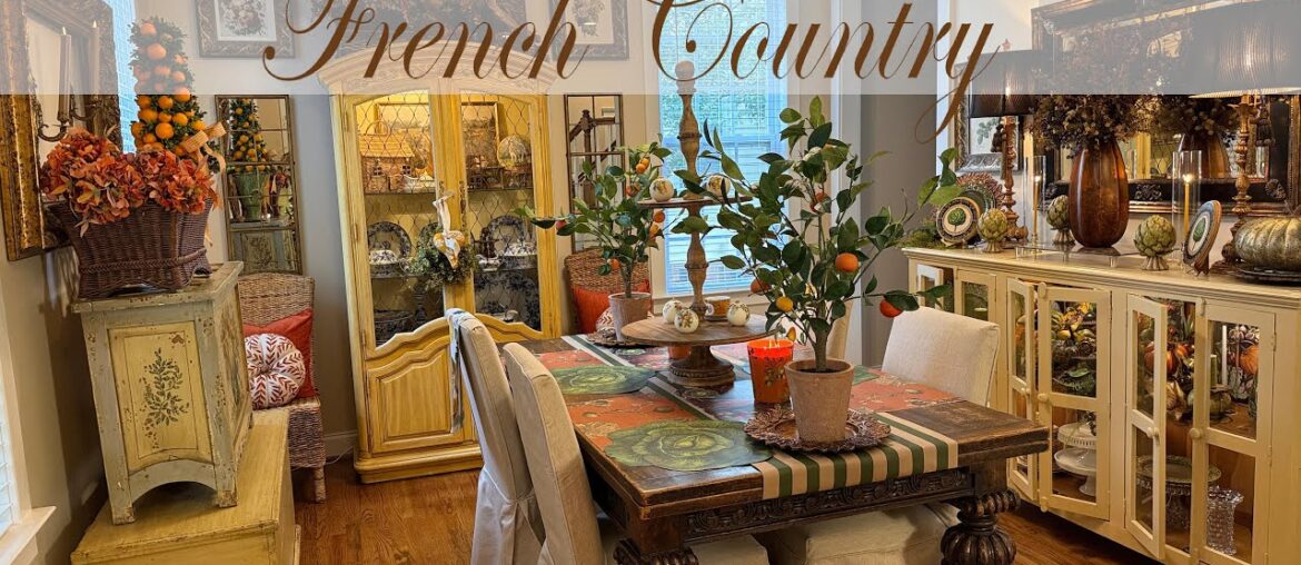French Country Style Fall Inspiration || Cozy Fall Harvest Dining Room || Fall 2025