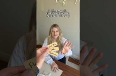 Letting my wife choose her drink on national coffee day