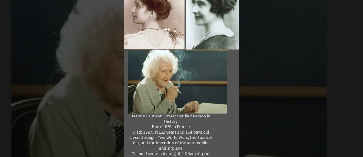 She lived 122 years! The secrets of Jeanne Calment She lived 122 years! The secrets of Jeanne Calment