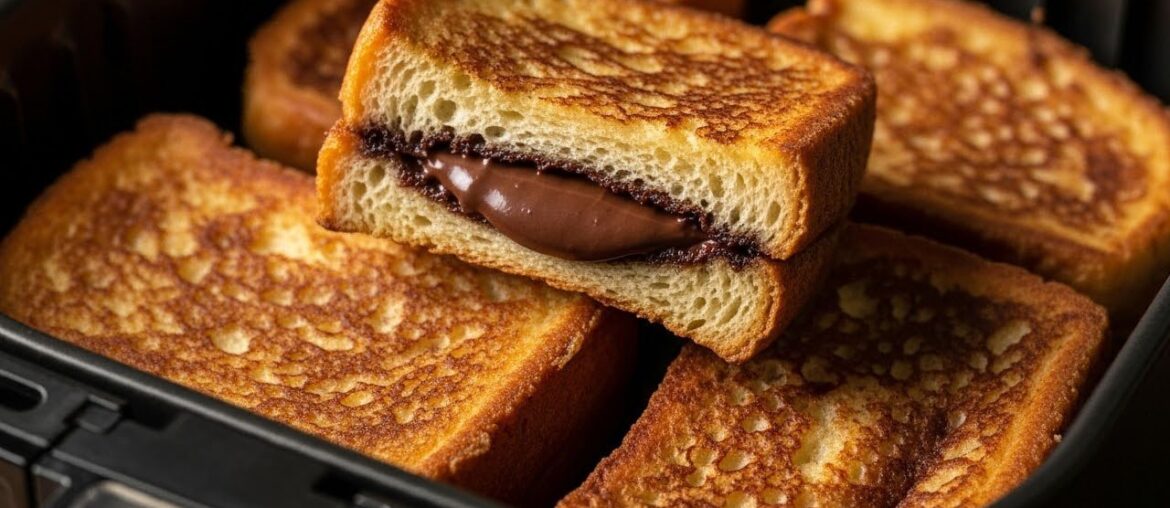Air Fryer Chocolate French Toast, Daily Easy Healthy Breakfast Recipes, Chocolate Toast Hack