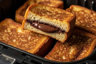 Air Fryer Chocolate French Toast, Daily Easy Healthy Breakfast Recipes, Chocolate Toast Hack