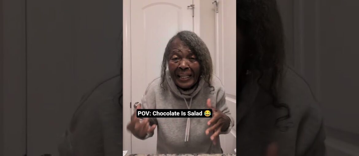 POV: Chocolate Is Salad. A Hilarious Joke. What Is Your Opinion? #pov #yt #shorts #chocolate #salad