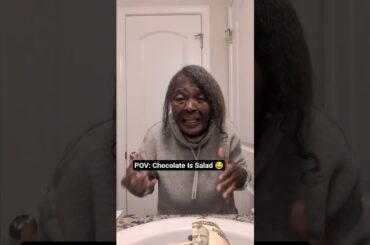 POV: Chocolate Is Salad. A Hilarious Joke. What Is Your Opinion? #pov #yt #shorts #chocolate #salad