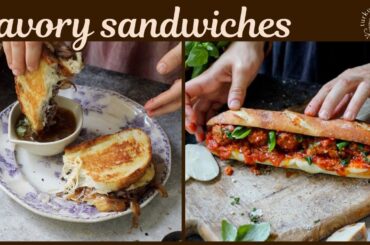 Sandwiches (French Dip Sandwich & Meatball Sub)