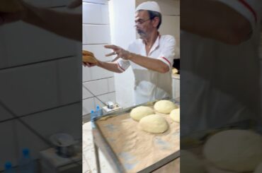 Hajji Hajj in baking barberry bread in Iran #shortsvideo #