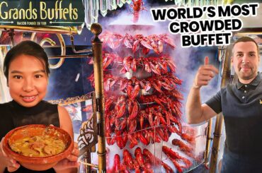 We Tried the WORLD’S BEST BUFFET in France - Unlimited Lobster, Foie Gras & Caviar for just $73!
