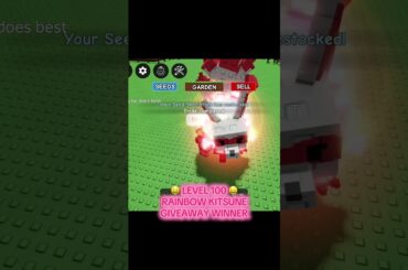 LEVEL 100 RAINBOW KITSUNE MONTHLY GIVEAWAY WINNER @dariusfarmss