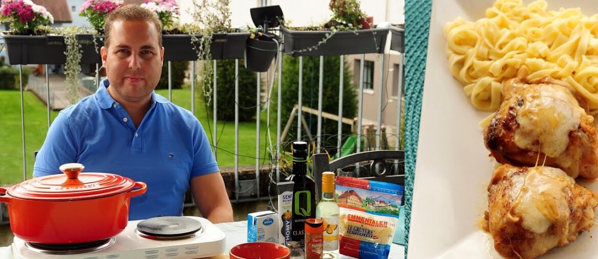 CHICKEN GASTON GERARD french chicken recipe in cheese,wine and dijon mustard sause