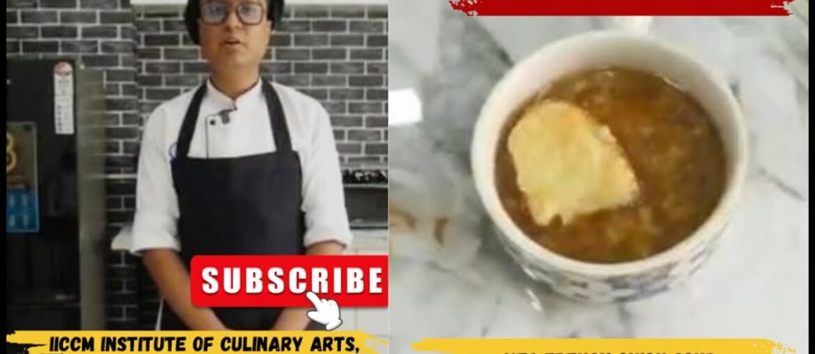 VEG FRENCH ONION SOUP| veg french onion soup | IICCM College of Culinary Arts VEG FRENCH ONION SOUP| veg french onion soup | IICCM College of Culinary Arts