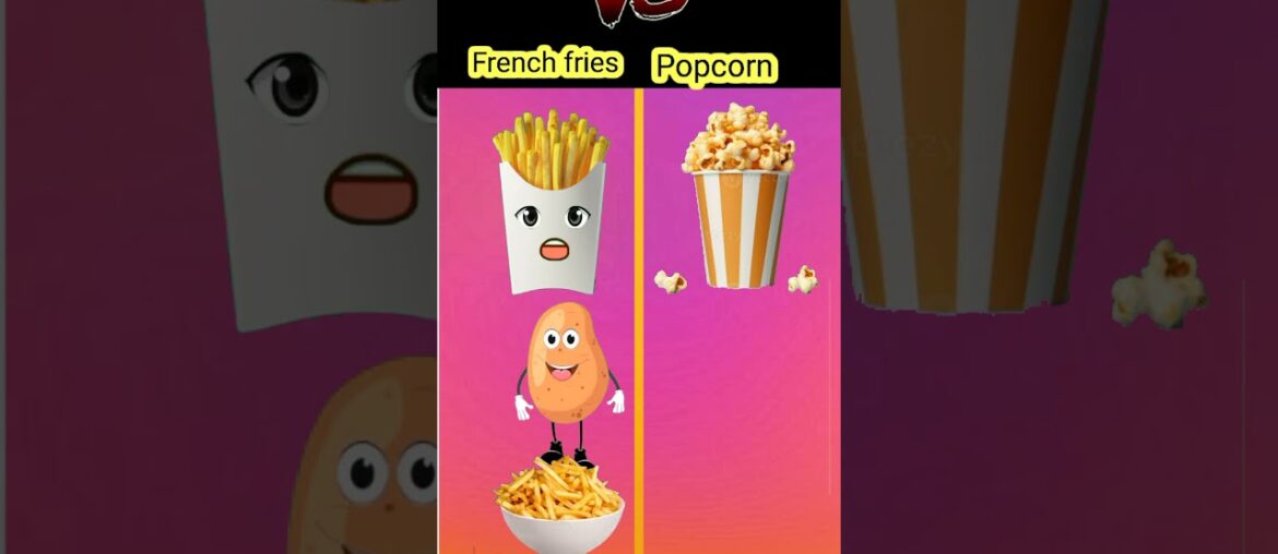French fries Vs Popcorn | #shorts #vijayfactsshow