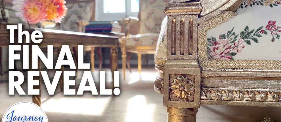 The FINAL REVEAL! Chateau DIY Upholstery for a French Antique Furniture Suite