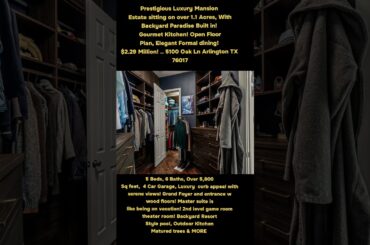 Prestigious Luxury Mansion Estate over 1.1 acres, Greenery, High finishes backyard Paradise Built in